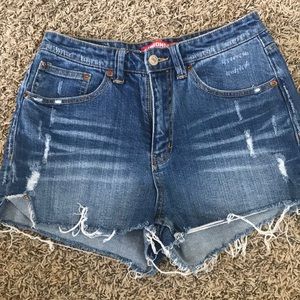 distressed shorts